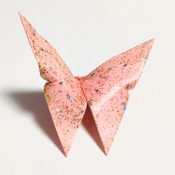 蝶のブローチ・ピンク 5枚目の画像