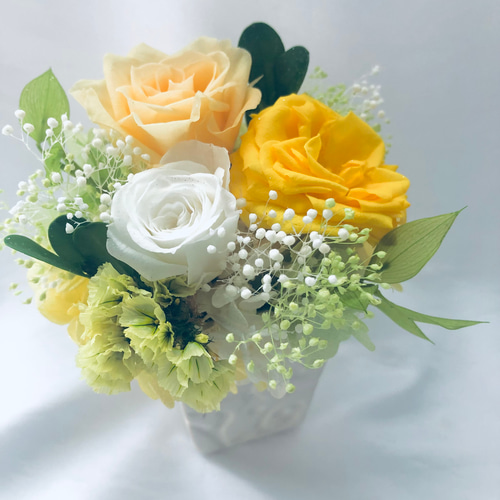 ニュアンスカラーのプリザーブドフラワー 花束 bouquet ニュアンスカラーのプリザーブドフラワー 花束 bouquet