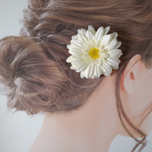 ♡ガーベラ♡ベビーヘアクリップ ヘアゴム