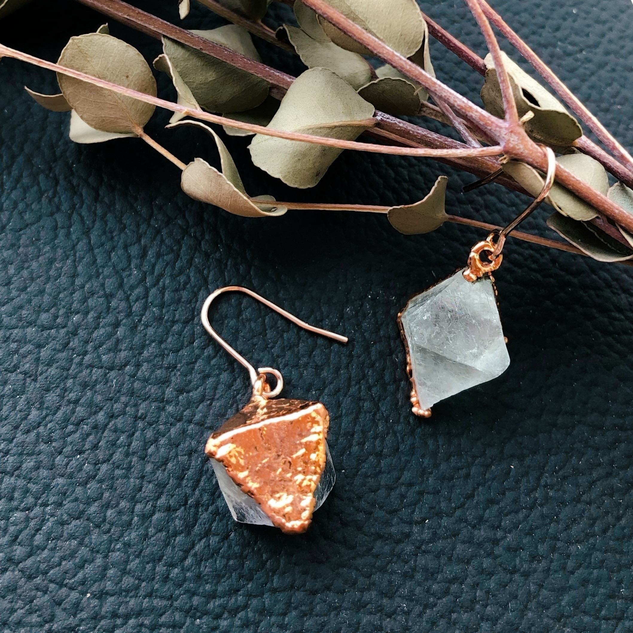 フローライトピアス