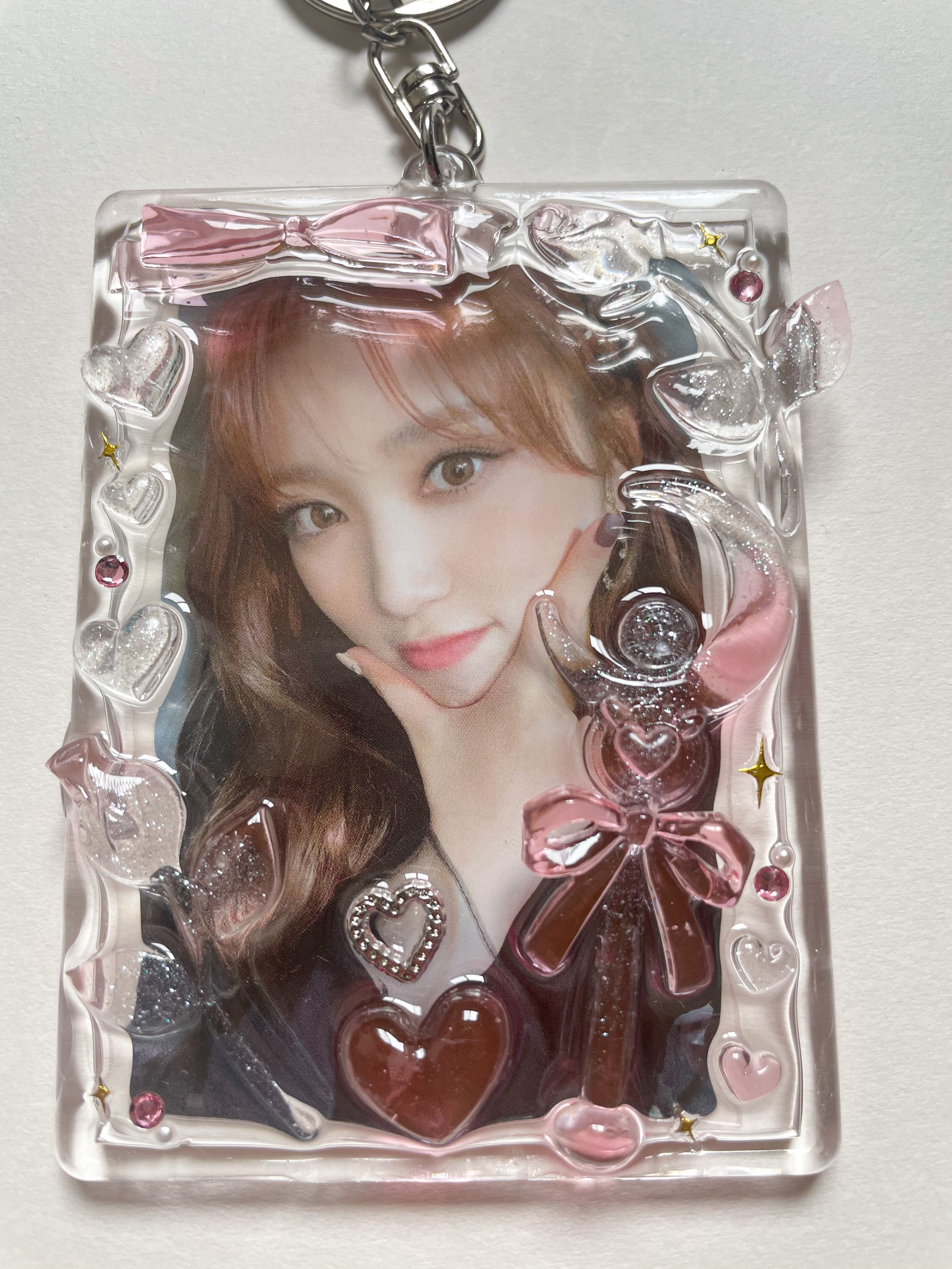 ハンドメイド　キーホルダー　トレカケース ハンドメイド　キーホルダー　トレカケース