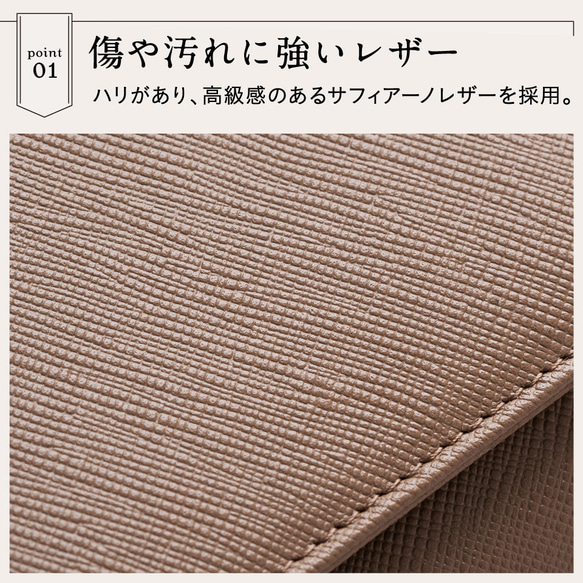 サフィアーノレザー がま口 コンパクト 二つ折り財布 ピンク【送料無料】（cs-03） 5枚目の画像