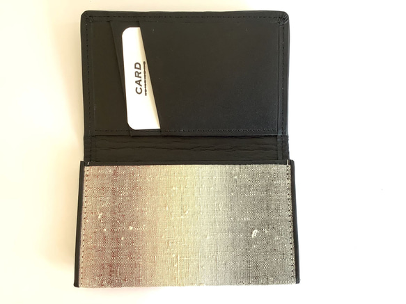 伝統織物のトップブランド塩沢織のカード名刺入　VA38 3枚目の画像