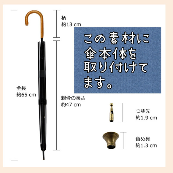 ポイント大還元（40％)開催中！ 10 着物リメイク 日傘＆シュシュ 紅型小紋からのリメイク 9枚目の画像