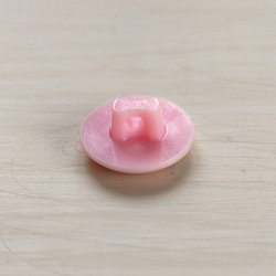 おしゃべりな子象 ピンク｜ヴィンテージボタン 13mm 1個（日本製デッドストック）Nr.rb107 3枚目の画像