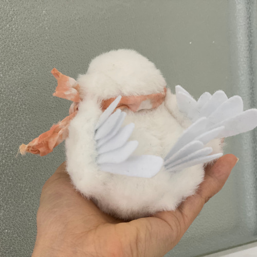 テディベア birdie 鳥 bird ぬいぐるみ 白 NO.8 ぬいぐるみ