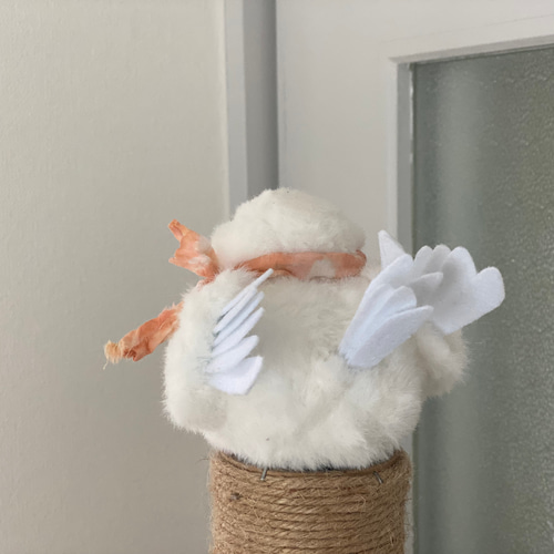 2022年最新春物 テディベア birdie bird 鳥 ぬいぐるみ 白 | www