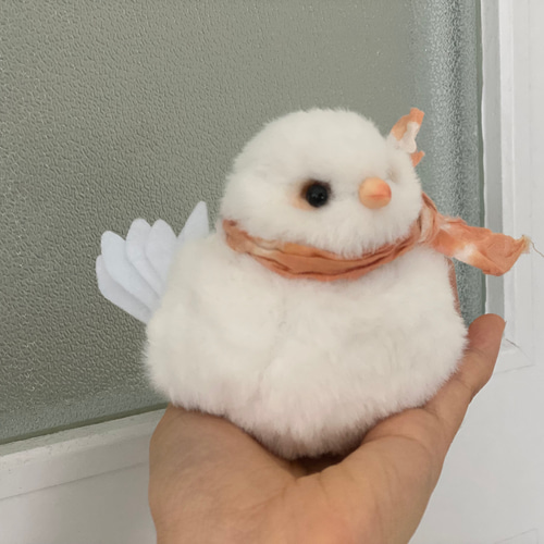 2022年最新春物 テディベア birdie bird 鳥 ぬいぐるみ 白 | www