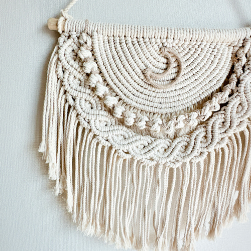 ハーフムーンマクラメタペストリー☽꙳⋆ 壁掛けインテリア