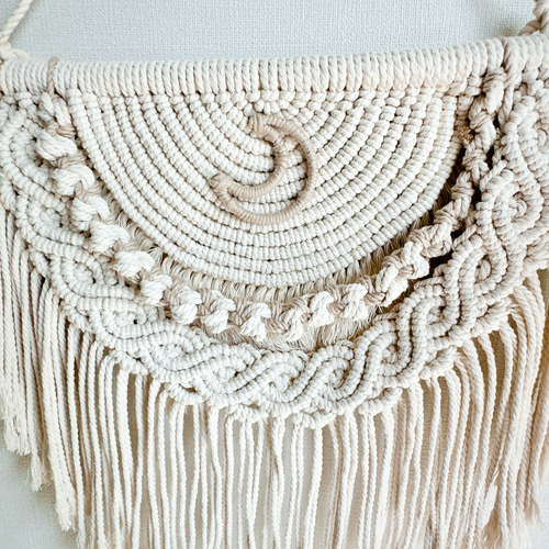 ハーフムーンマクラメタペストリー☽꙳⋆ 壁掛けインテリア