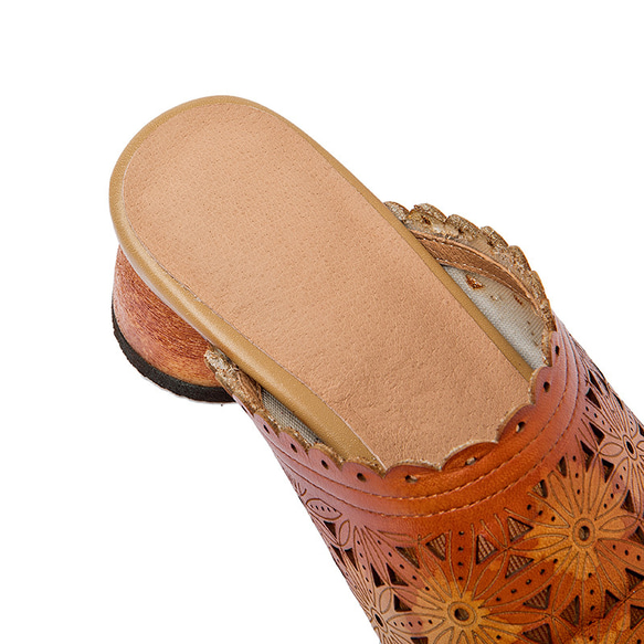 女式真皮鞋通勤步行旅行鞋涼鞋拖鞋高跟鞋 22.5 厘米-25 厘米 #754⭐免運費⭐ 第16張的照片