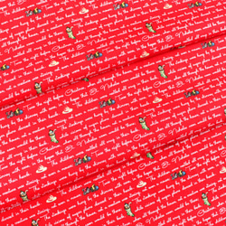 カットクロス Riley Blake Designs Christmas Joys C12255-RED Text RD 5枚目の画像