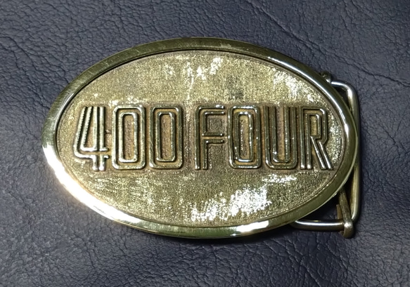 『400FOUR』ベルトバックル　真鍮無垢　国際書留送料無料　CB400FOUR　ヨンフォア 2枚目の画像