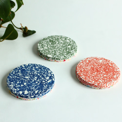 ジェスモナイトのリバーシブルコースター（カラー3色 ブルー・グリーン