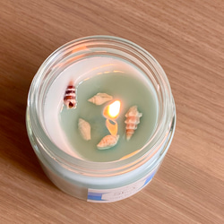 【2個セット】リゾートアロマテラピー海candle 空気を綺麗に浄化できる人と地球に優しい天然大豆ワックスキャンドル 8枚目の画像