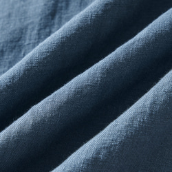 100% 亞麻無色開襟衫，易於融入日常服裝。苦淡藍色 230506-2 第10張的照片