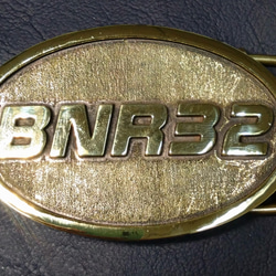 『BNR32』ベルトバックル　真鍮無垢　国際書留送料無料　SKYLINE　GT-R R32 6枚目の画像