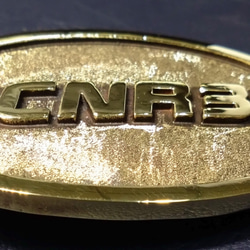 『BCNR3３』ベルトバックル　真鍮無垢　国際書留送料無料　SKYLINE　GT-R R3３ 5枚目の画像