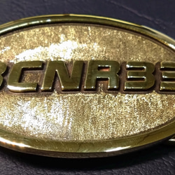 『BCNR3３』ベルトバックル　真鍮無垢　国際書留送料無料　SKYLINE　GT-R R3３ 2枚目の画像