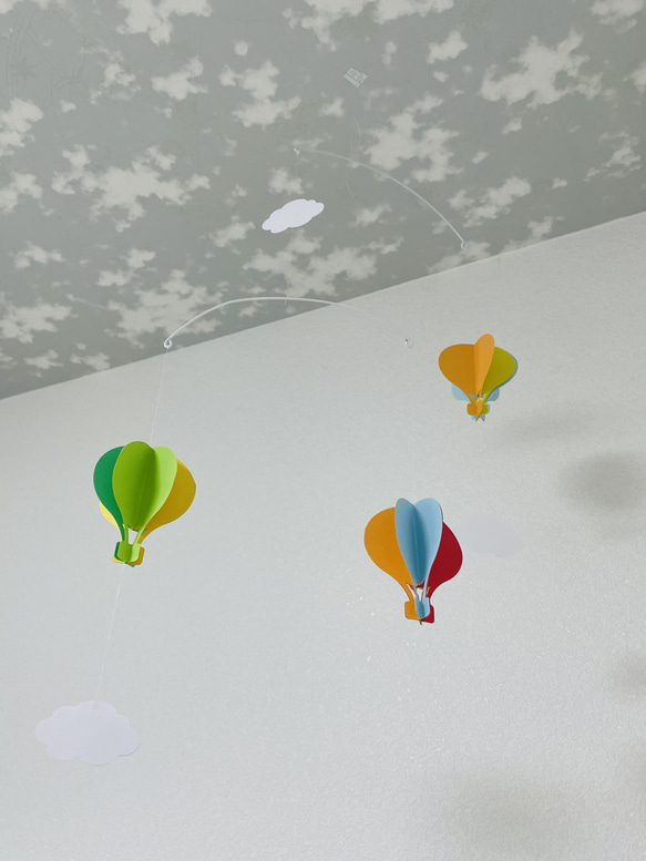 気球のモビール作成セット（トロピカルバージョン） 2枚目の画像
