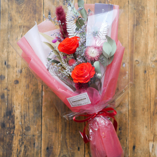 枯れないドライフラワーの花束 ドライフラワー flower produce YuZ