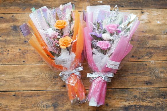 枯れないドライフラワーの花束 ドライフラワー flower produce YuZ