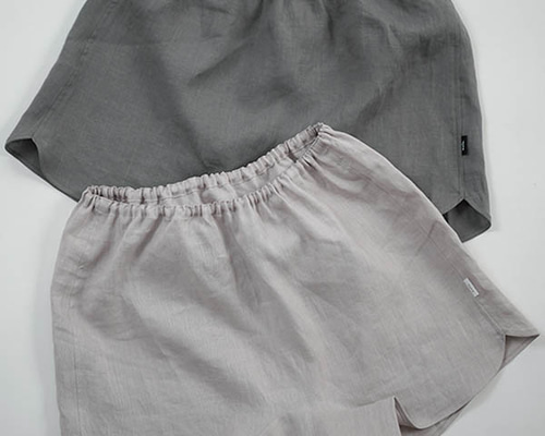 【リネントランクス】女性用 締め付けず 肌が喜ぶリラックス ショーツ ／ 灰桜 リネントランクス】女性用 締め付けず 肌が喜ぶリラックス