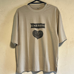 cherry　チェリー　ビッグシルエットTシャツ綿100％【SS～3L】(男女兼用) 2枚目の画像