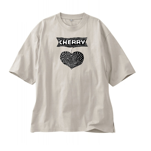 楽天 送料無料にならない cherry チェリー ビッグシルエットTシャツ綿100％【SS～3L Tシャツ(半袖+袖なし)