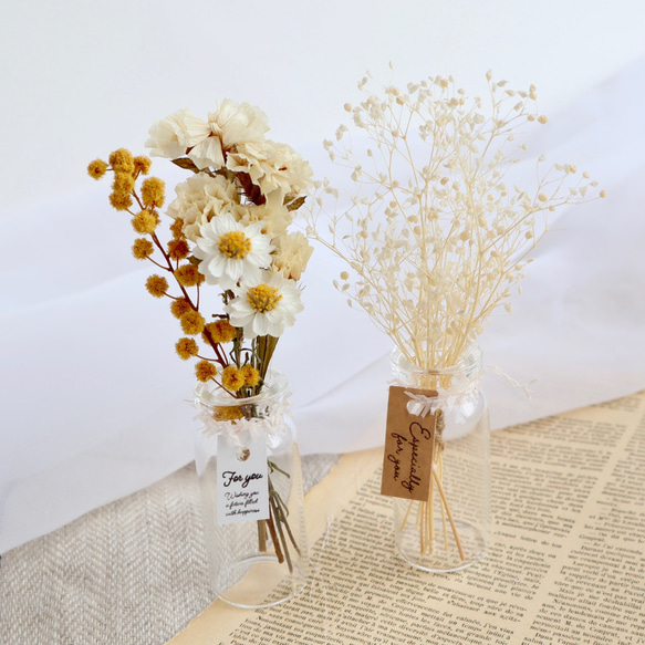 アンティーク タグ コラージュ ドライフラワー 手作り プレゼント