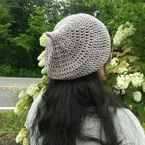 春・夏 大人のゆるゆるどんぐり帽子-0136 ニット帽・ビーニー gato  