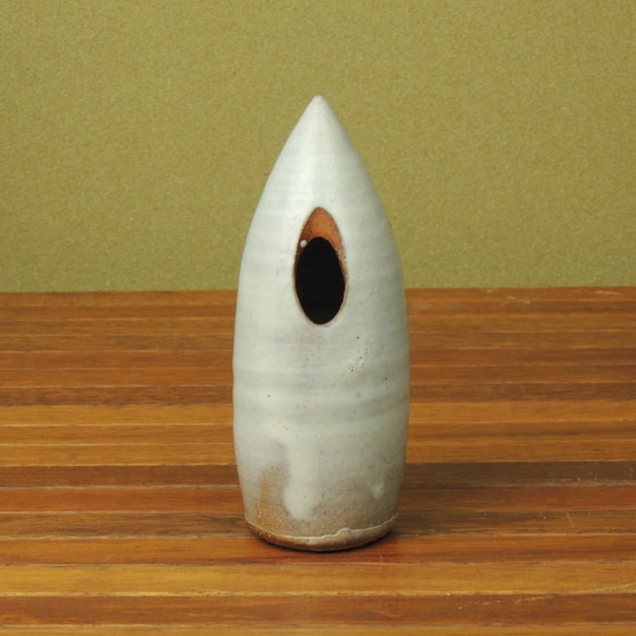 萩燒花瓶單個花瓶 第2張的照片