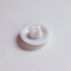 おさんぽタマ 白色｜ヴィンテージボタン 13mm 1個（日本製デッドストック）Nr.rb072 4枚目の画像