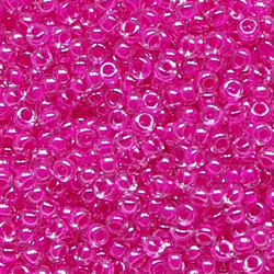特小ビーズ バラパック  209 中染ラスターダークピンク 2枚目の画像
