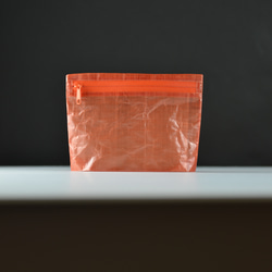 Orange × Orange 軽量&防水 ダイニーマ ポーチ 小物入れ パスポートケース　旅行 1枚目の画像
