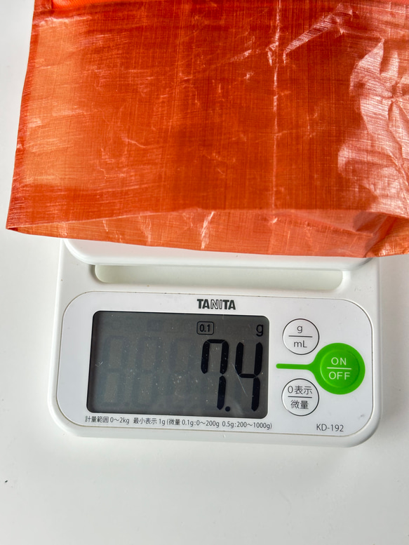 Orange × Orange 軽量&防水 ダイニーマ ポーチ 小物入れ パスポートケース　旅行 4枚目の画像
