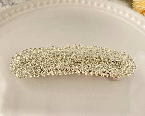 新品♡お花バレッタ♡パープル♡ヘアアクセサリー バレッタ 花(パープル)の通販 by ナル's shop｜ラクマ