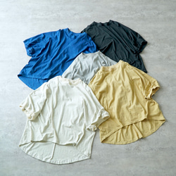 ドルマンスリーブTシャツ/ブラック/愛知県産ニット 10枚目の画像