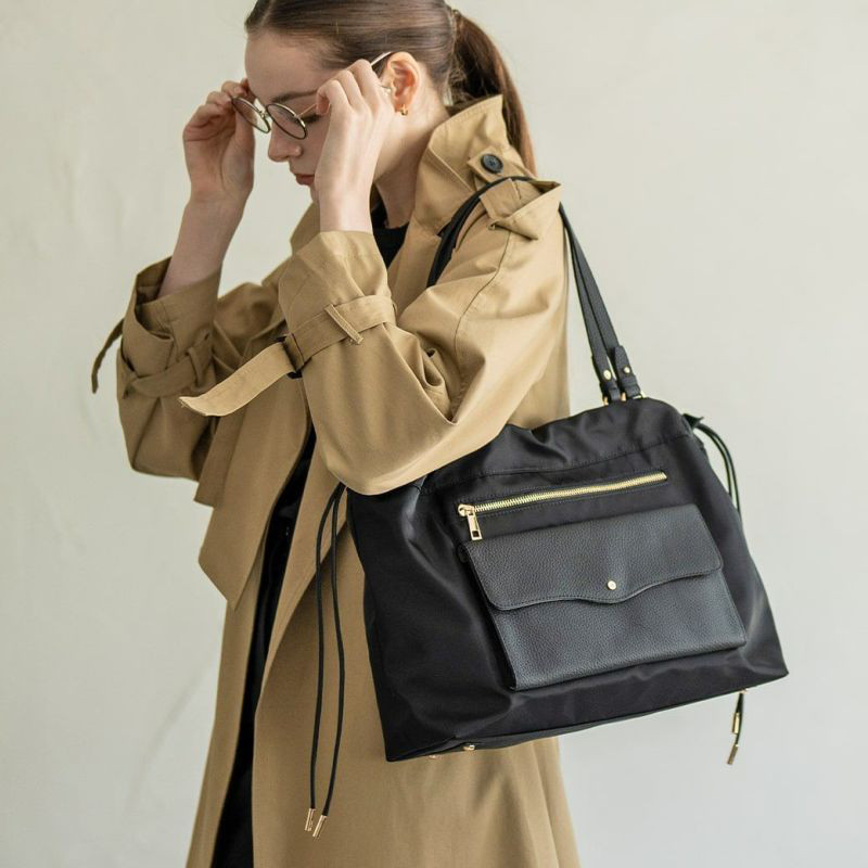 カモフラージュ ブラック TUMI 肩掛け A4◎ トートバッグ 美品