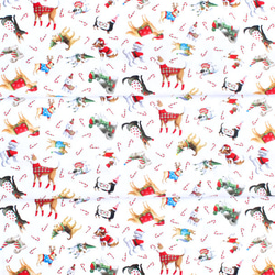 カットクロス Robert Kaufman Fabrics Christmas Jamboree Dogs Snow 6枚目の画像