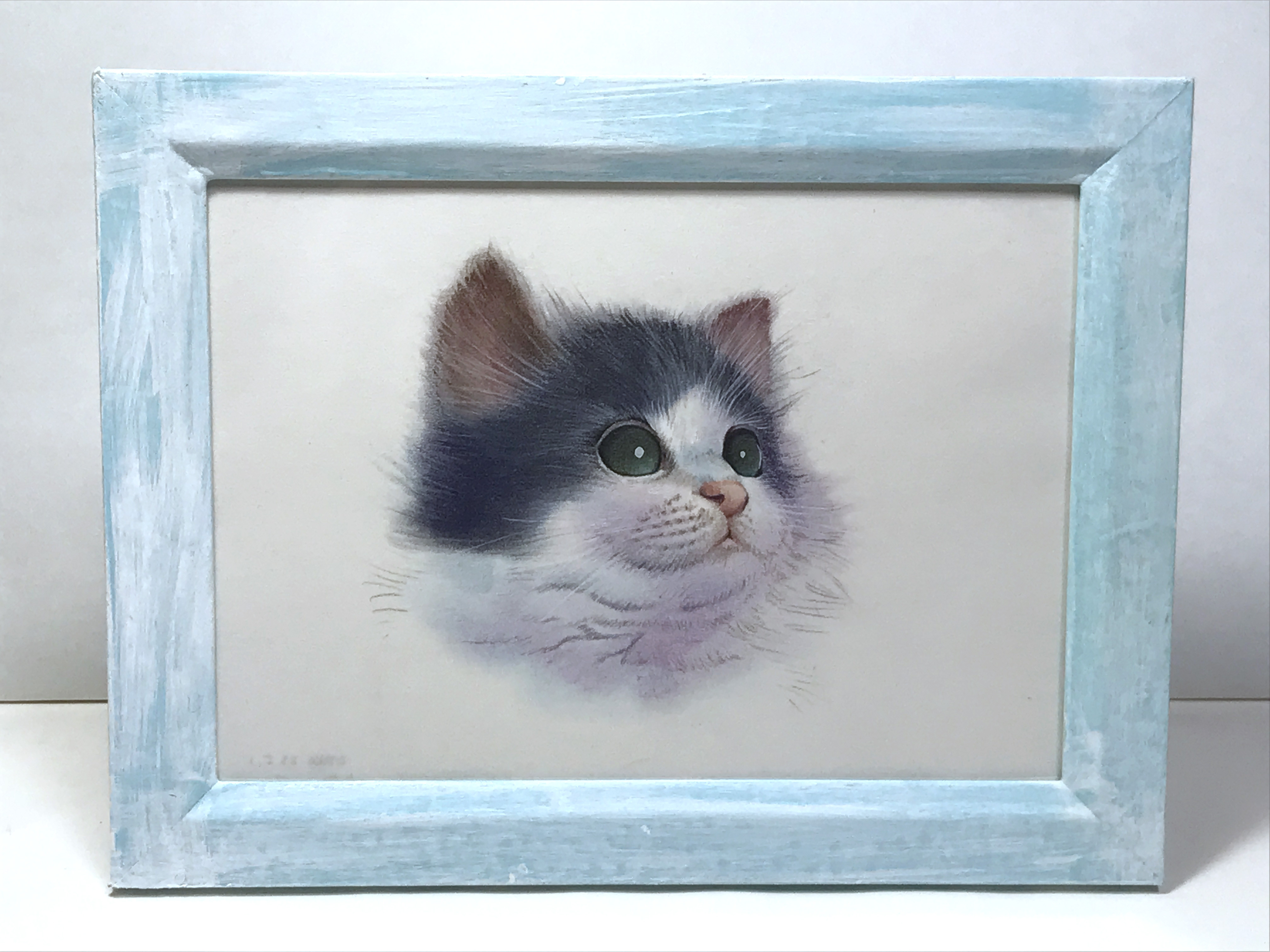 フレーム付き猫イラスト原画3
