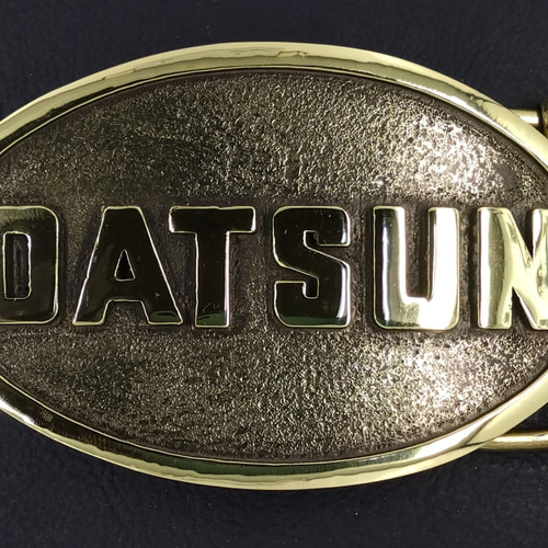 DATSUN』ベルトバックル 真鍮無垢 国際書留送料無料 DATSUN 旧車