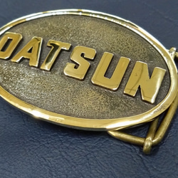 『DATSUN』ベルトバックル　真鍮無垢　国際書留送料無料　DATSUN 旧車 3枚目の画像