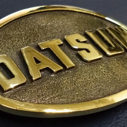 『DATSUN』ベルトバックル　真鍮無垢　国際書留送料無料　DATSUN 旧車 4枚目の画像