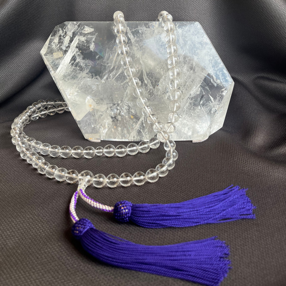 本水晶数珠AAA 11ミリ玉使用・百八数珠 2枚目の画像