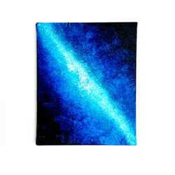 【零089】絵画  宇宙 青 空 海  抽象画 原画  インテリア 1枚目の画像