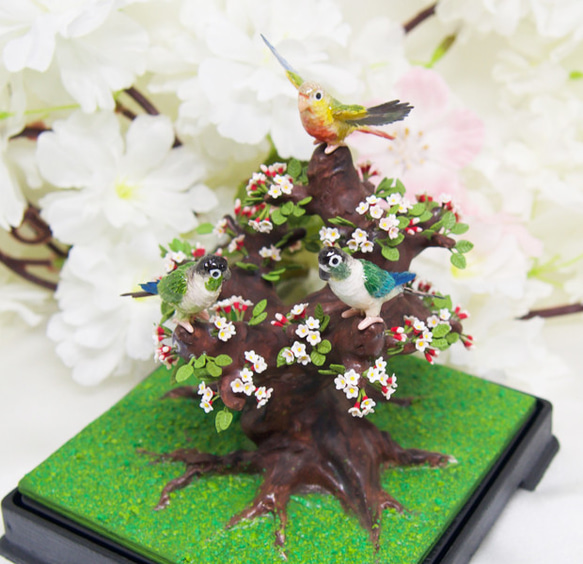 潤様オーダー・ウロコインコのジオラマ・フィギュア 立体・オブジェ  