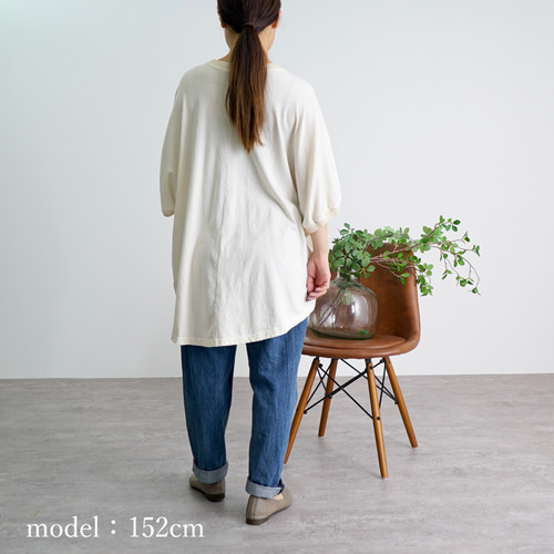 DÉVASTÉE ストライプ風景プリントドルマンスリーブTシャツ 38 ドルマンスリーブTシャツ/グレー/愛知県産ニット