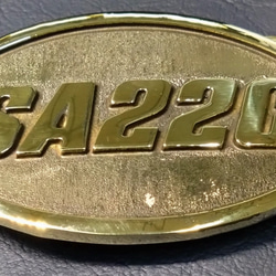 『SA22C』ベルトバックル　真鍮無垢　国際書留送料無料　MAZDA RX-7 旧車 5枚目の画像