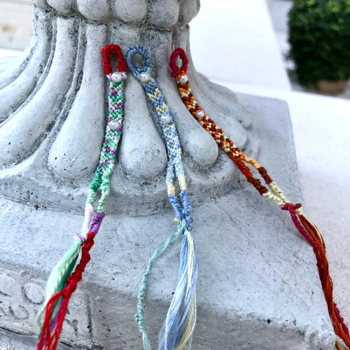 ミサンガヘアアクセサリー/キーホルダー3個入り その他ヘア